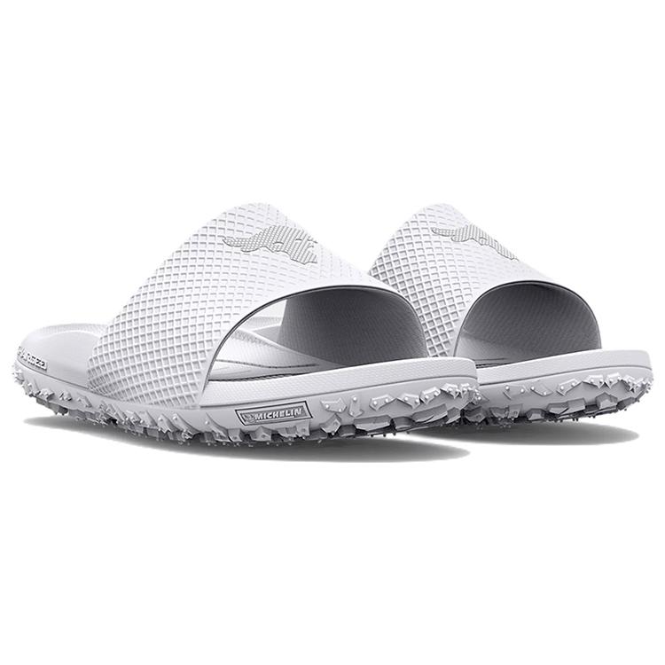 Under Armour Project Rock Slide 'White Halo Grey' 3025237-101