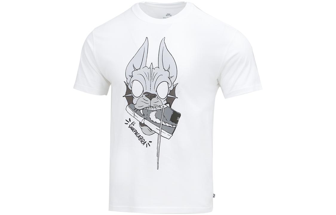 

Nike T Shirts Men s White Crew Neck Moderate Straight Fit DN7329-100 L