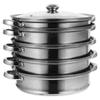 Soup Pot Classic Pans Steam for Cooking Pots with Lid Home Steamer Multifunctional Stockpot