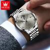OLEVS Men's Watches Top Brand Fashion Original Quartz Watch for Man Waterproof Luminous Moon Phase Date Chronograph Wristwatch