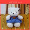 Teddy Bear Plush Toy With Denim Outfit For Couples And Gift Giving
