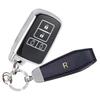 YANMW Voxynore 80 Series Key Case Sienta Key Cover Compatible Toyota Alphard Vellfire 30 Series Smart Key Case, Silver Black