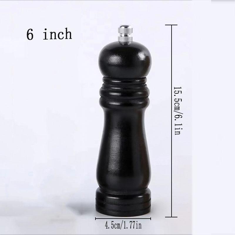 

Мельница для соли и перца деревянная многоразовая перечная прочная регулируемая степень помола удобная для приготовления пищи сервировки и гриля