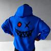 Men's Trendy Fall/Winter Evil Smile Hooded Sweatshirt Comfortable and Loose Fit Sweater
