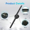 Hologram Fan 16.5-Inch Plug In Video Projector LED Hologram Fan 3D with WIFI and App Control for Nightclub Trade Show Museum