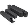 40pcs Paper Cardboard Boxes Essential Oil Packing Box Gift Box Rectangle Black 14.1x3.1x3.1cm Unfold: 22.4x6x0.15cm