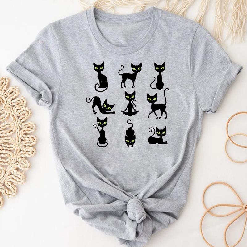 Watercolor Style Tee Top Fashion T Shirt 90s Sweet Trend Clothing Casual Short Sleeve Women Print Lady Female Graphic T-shirt