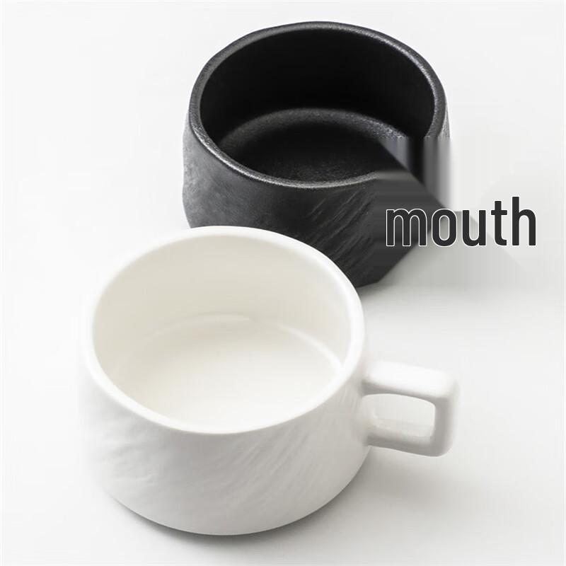 Taozhi Ceramic Coffee Cup & Saucer Set