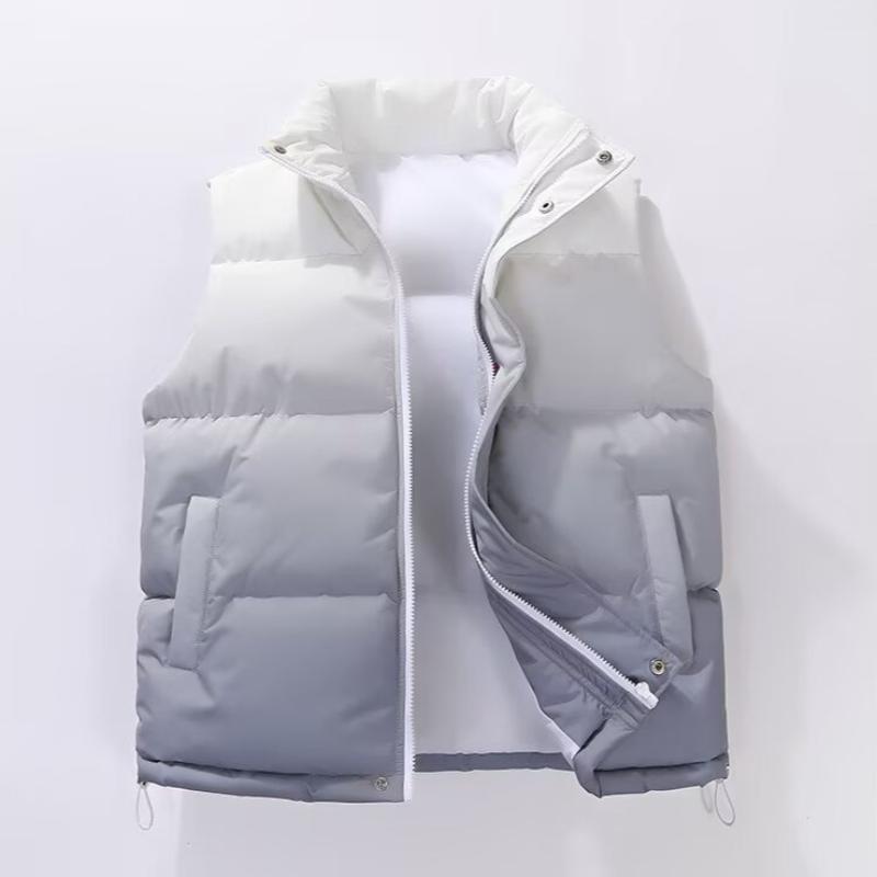 Winterweste für Herren und Damen, Locker, Verdickt, Farbverlauf, Warme Partnerjacke