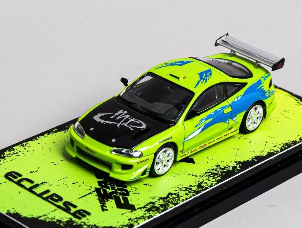 TSD 1:64 Scale Eclipse Alloy Diecast Car Model Mini Sports Vehicle Collectible Toy Car for Hobbyist Collection Display Gift