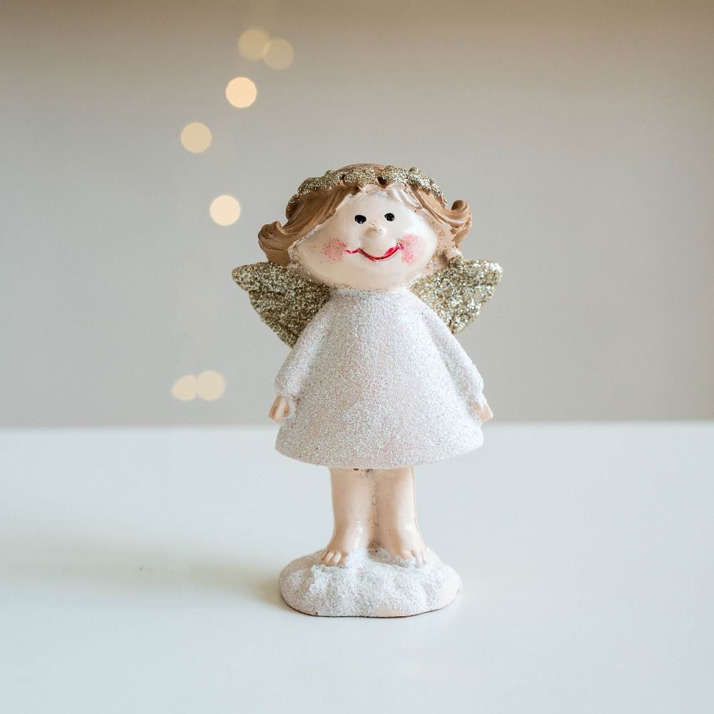 Mini Pink Girl Desktop Ornament Cartoon Frohe Weihnachten Dekorationen Zuhause Wohnzimmer Büro