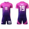 2024-25 Germany Away Pink-Purple Jersey Set #8 Kroos #7 Havertz #10 Musiala Football Jerseys