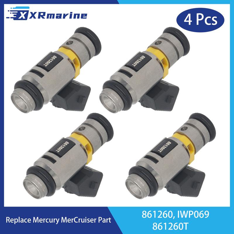 Inyectores de combustible electrónicos 861260T para motores Mercury MerCruiser 4.3L 5.0L 5.7L 6.2L 8.2L MPI 350 454 502 MAG MX IWP069 861260