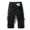 Men's Overalls Casual Loose Men's Eight-point Pants Straight Solid Color Retro Trendy Pants Men's High-end Men's Clothing