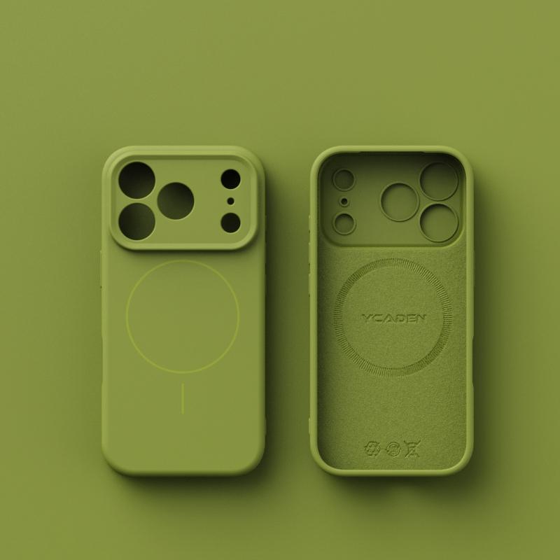 Original Liquid Silicone Magnectic Wireless Charge Case For iPhone 17 Air 16 E 15 14 13 12 Pro Max Plus For Magsafe Matte Cover