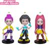 3pcs/Set Kpop Demon Hunters Action Figure Toy Derpys Tiger Rumi Mira Zoey Sussy Figurine Doll For Fans Gift