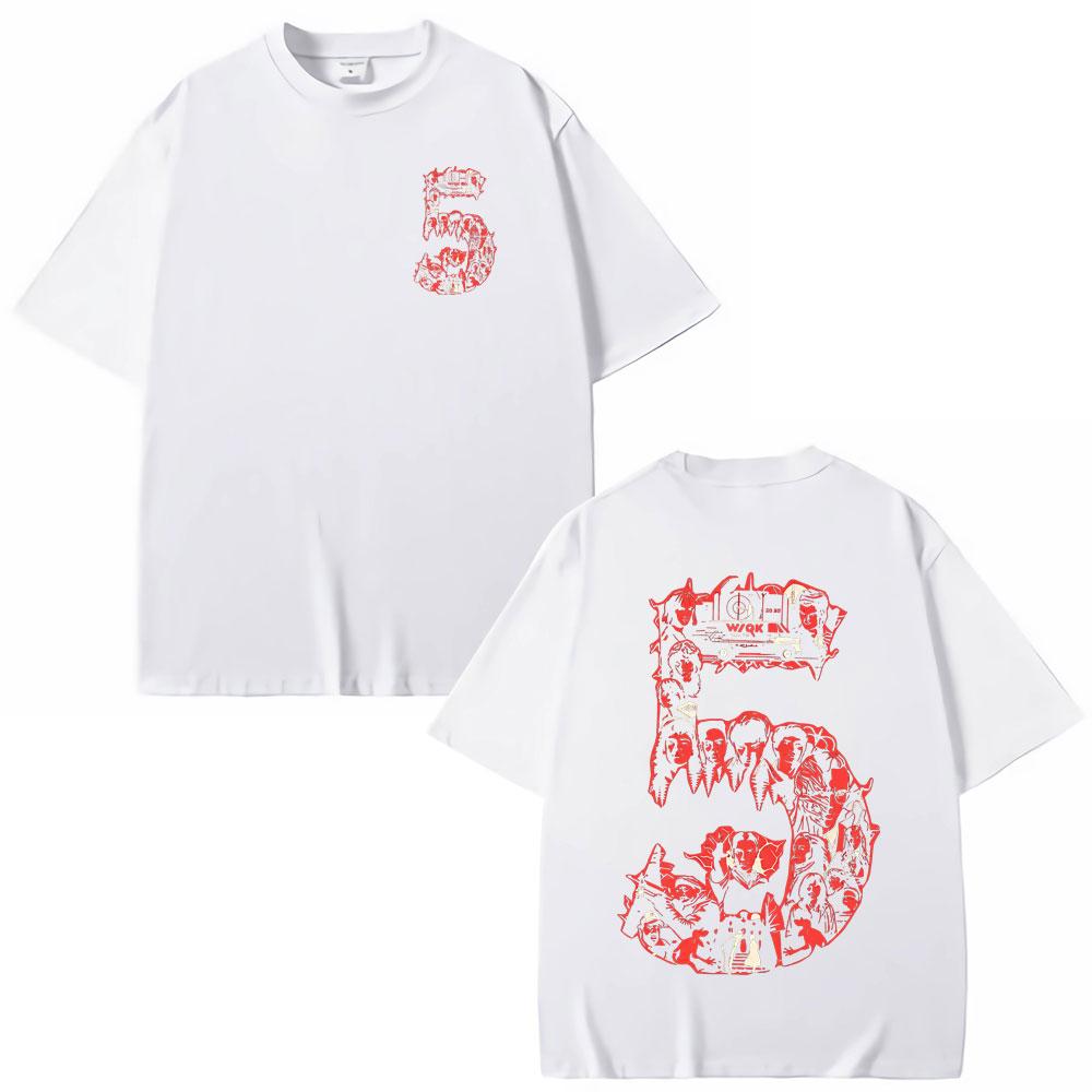 American TV Series Season 5 Eddie Munson The Demogorgon T-shirt Unisex Women Clothing Cotton Casual Short Sleeves T-shirts Tops