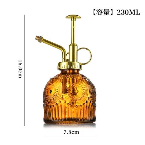 Gießkanne aus Glas im europäischen Stil, farbenfrohe Prägung, Haushaltsgießkanne, Gießkanne, Sukkulenten, Gartenarbeit, Dekoration