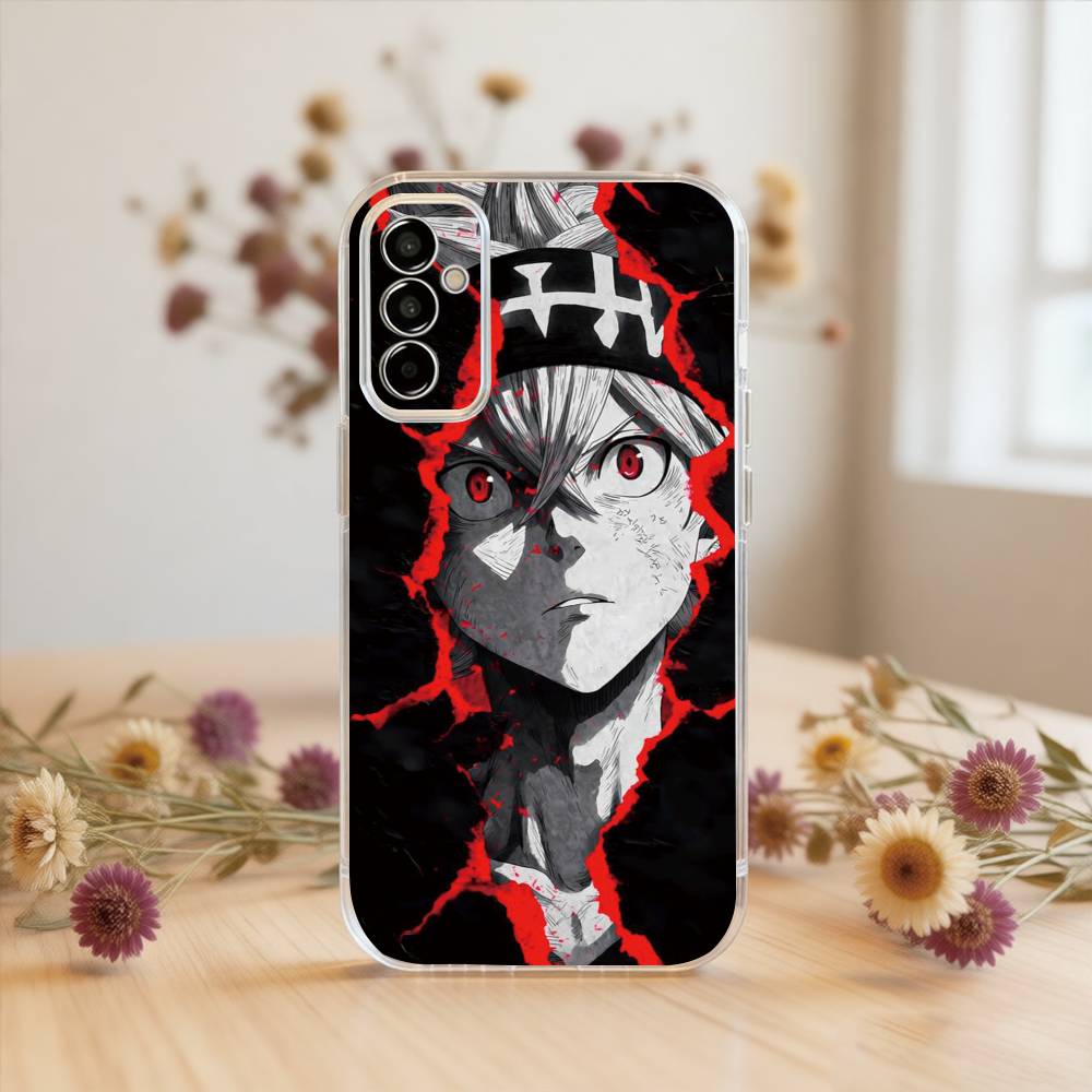 Black Clover Asta Phone Case Transparent Silicone Soft For SamsungA10,12,20,21S,30,31,40,50,51,52,70,71