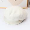 Retro Wool Newsboy Hat Literary Beret Women's Autumn and Winter Warm Face Little Peaked Hat Octagonal Hat