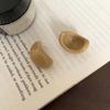 Exquisite Semi-Circle Earrings Acrylic Resin Elegant Ellipse Earrings  Jewelry Accessories