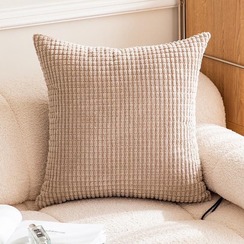 Solid Color 40/45/50cm Throw Pillow CaseSoft Home Decorative Pillow Cover 45*45 Chair Car for Bedroom Sofa Cushion Cover Square