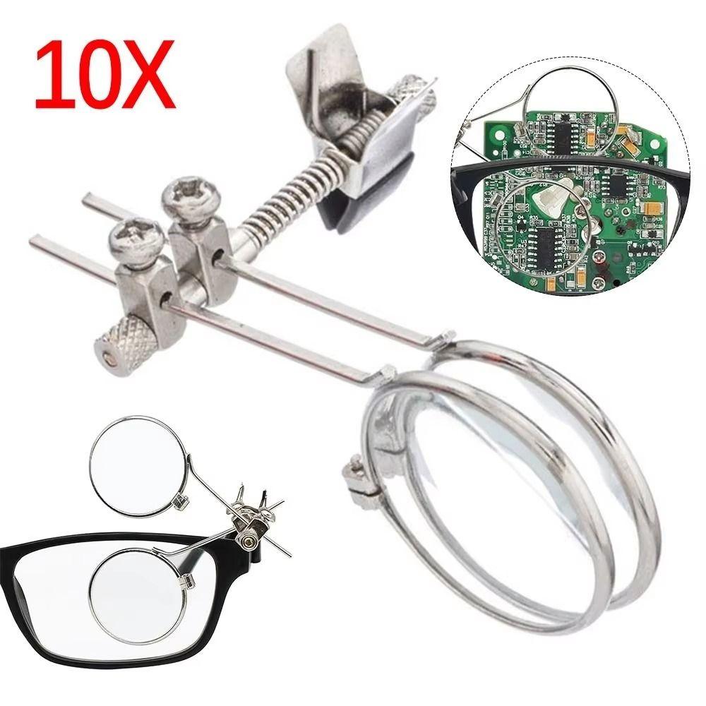 5/10/15X Magnifying Glass Hands-Free Pocket Magnifier Jeweller's Eye Loupe  Mobile Phone Servicing
