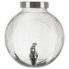 Lemon-Shaped Glass Beverage Dispenser with Tap 5.4L