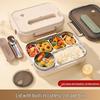 304 Stainless Steel Insulated Lunch Box with Lid, Large Capacity for Adults, Office & Student Use, Microwave Safe Bento Box
