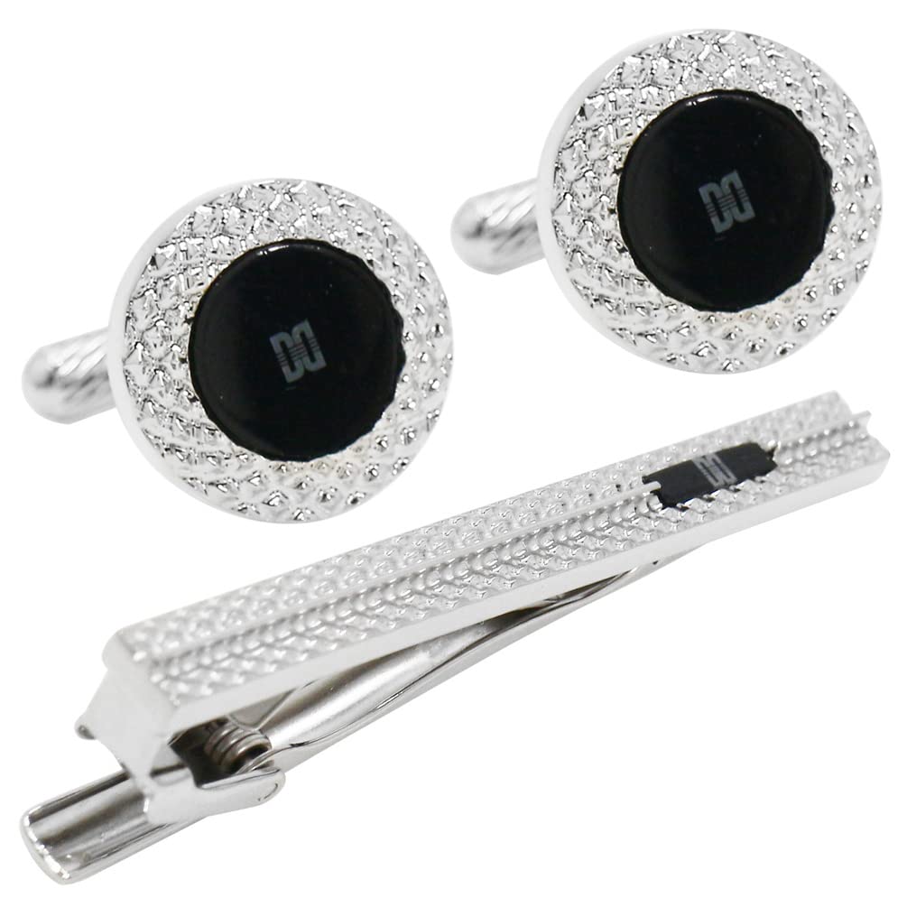 

Набор из круглых запонок и булавки для галстука DAKS из оникса dc12070st