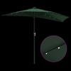 Garden Sun Umbrella Green 294 X 150 X 223 Cm Polyester and Steel