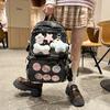 Schoolbag New Transparent Backpack Lightweight and Simple Junior High School Student Schoolbag Japanese Leisure Large Capacity Cute Pain Bag