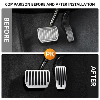 Car Pedal Cover for Tesla Model 3 Model Y 2017-2025 Gas Fuel Brake Pedals Pas Aluminum Alloy Non Slip Protector Accessories