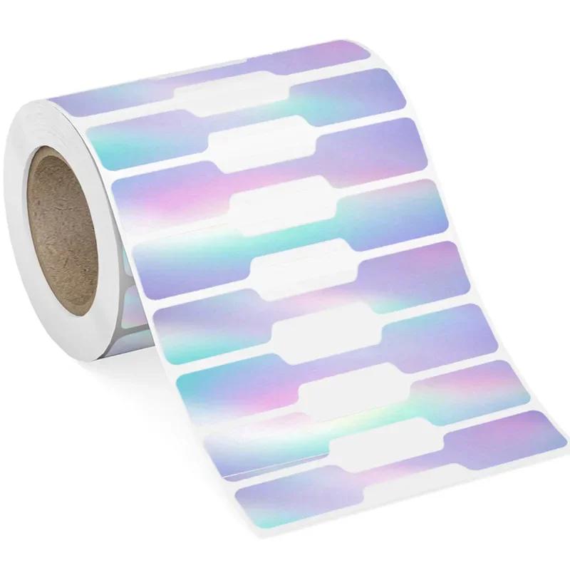 500PCS Self-Adhesive Jewelry Price Labels Display Tool Necklace Ring Price Tags Multicolor Kraft Paper Blank Bracelet Hangtags