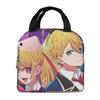 Oshi No Ko Anime Kawaii Insulated Lunch Bag for Women Office Cooler Thermal Food Box Tote Portable Lunch Boxes Container