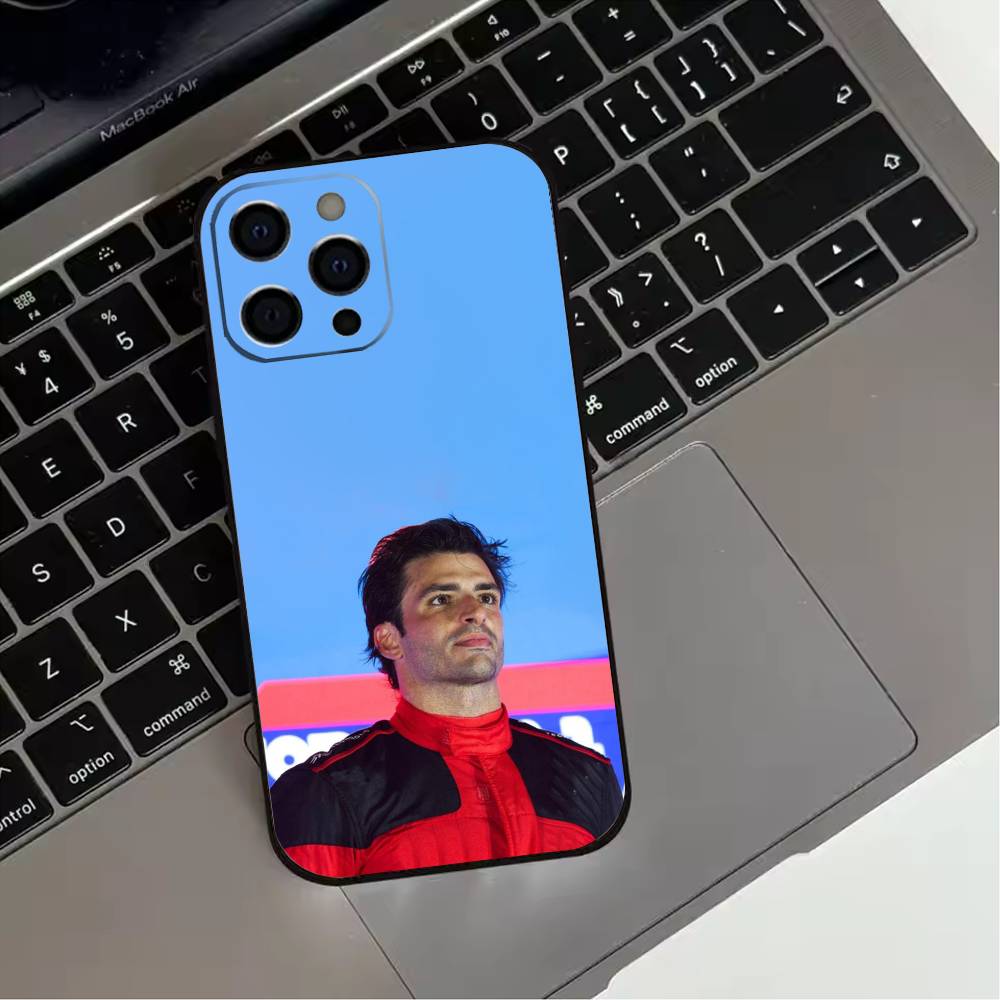 55 Chili C-Carlos S-Sainz  Phone Case For iPhone 17,16,15,14,13,12,11 Plus,Pro Max,XS,Soft Silicone Black Cover