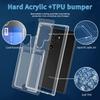 Suitable for Samsung S24 Ultra Transparent Mobile Phone Case TpuS25 Acrylic S22 Card S23 Protective Case NOTE20
