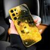 Protective Cover Cartoon High-end Electroplating Glass PhoneCase for Samsung Galaxy S26 S25 S24 S23 S22 S21 FE,Ultra,Plus