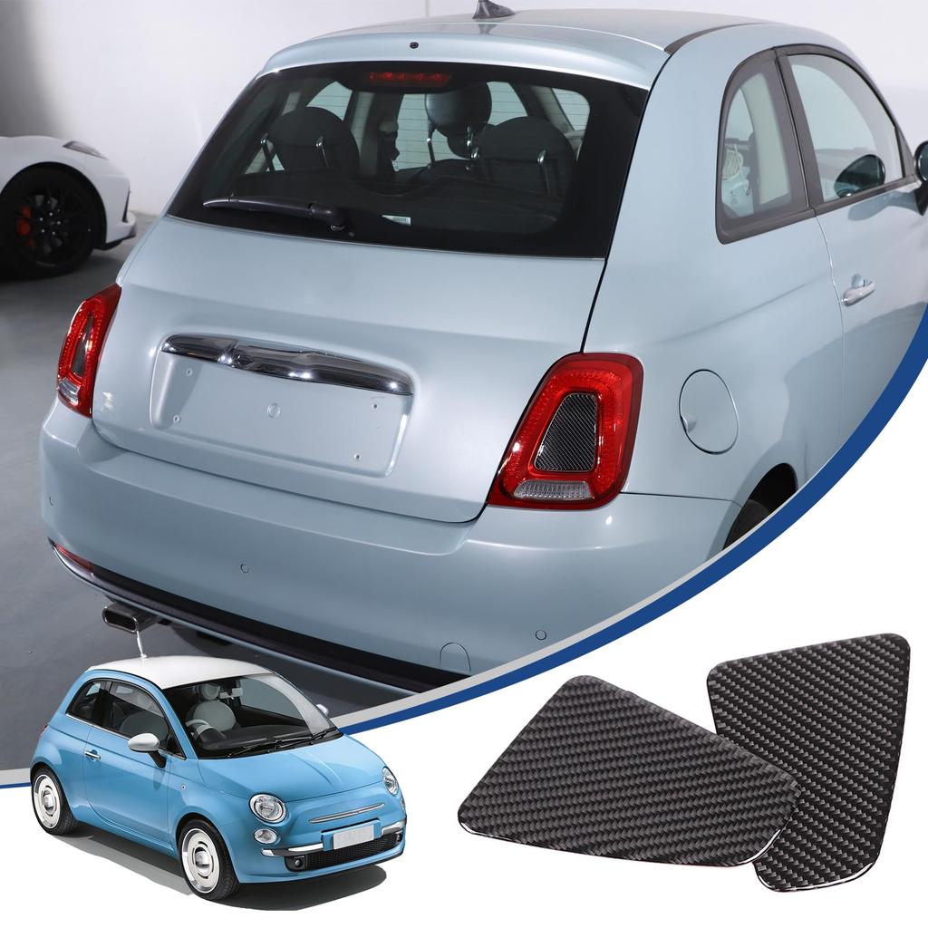 Hcilloend New Fiat 500 2021-2023 Tail Lamp Panel Rear Lamp Cover Back Lamp Panel