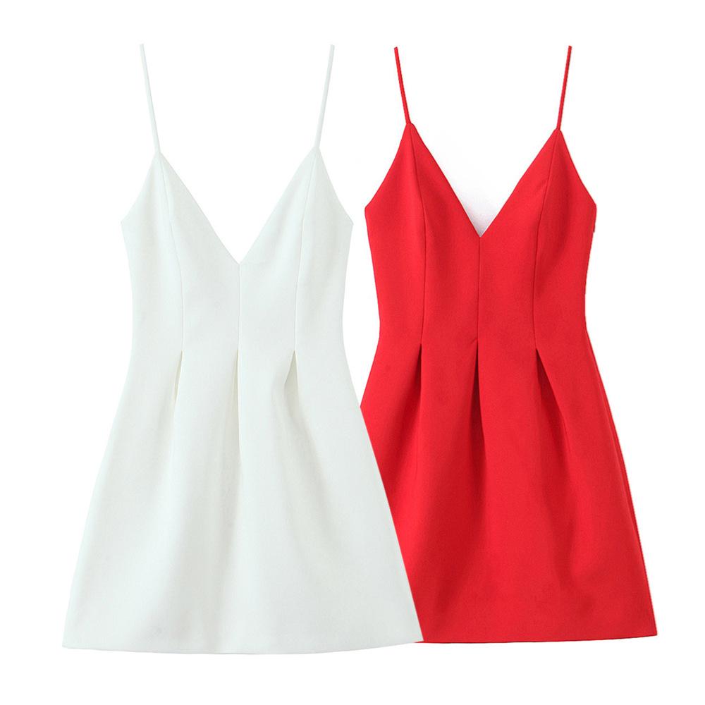 

Spring 2025 Slim V-Neck Women s Dress L