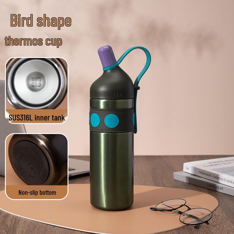 Stylish Large-Capacity Insulated Sports Water Bottle for Women