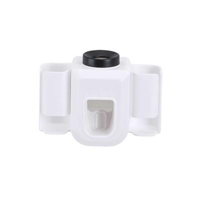 Toothbrush Holder Wall Mounted Toothpaste Dispenser Dustproof Cover Toothpastes Squeezer Home Apartment Children