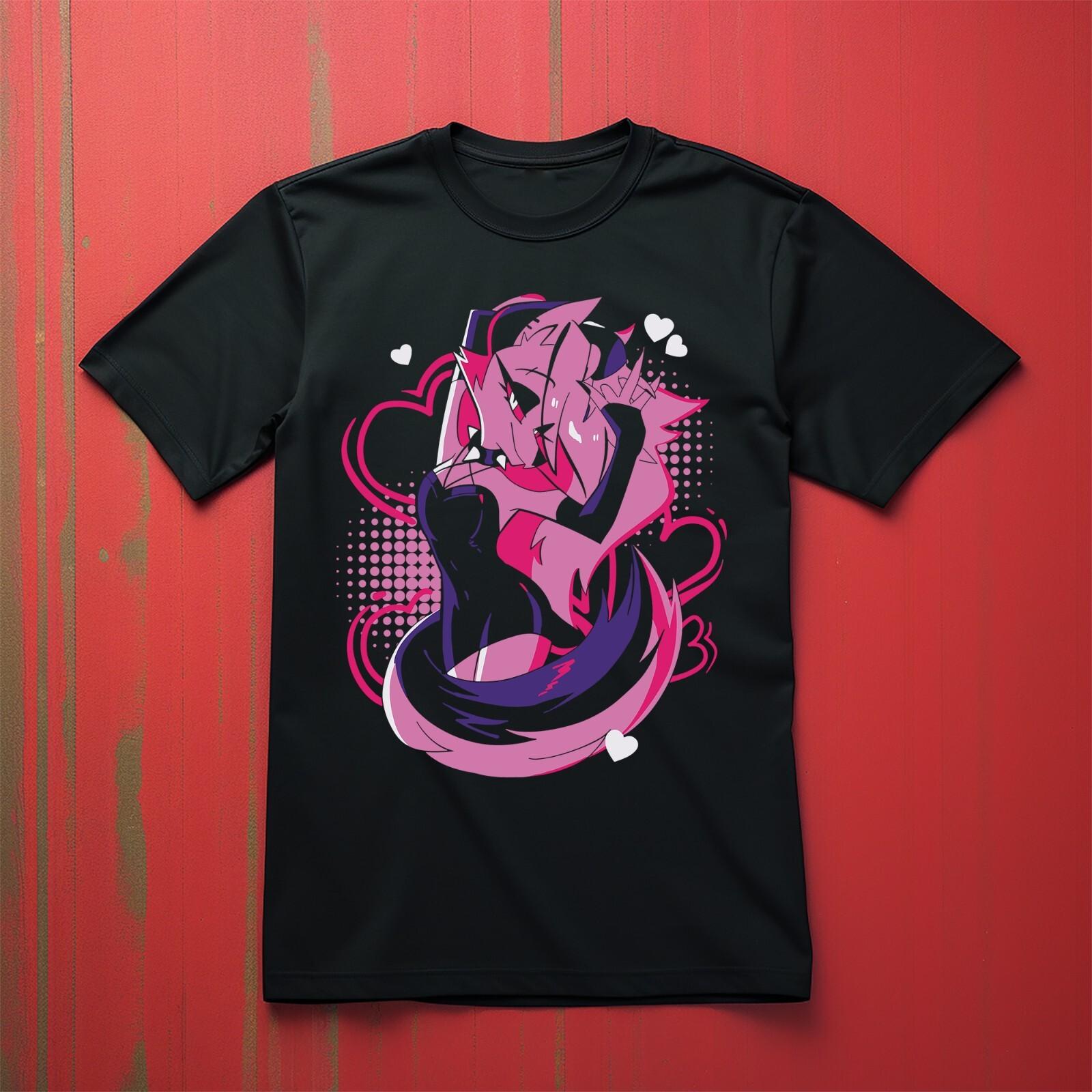 

Loona Cute HearT Shirt Mens Womens Tees Top adults anime tv show T-Shirt Mens Womens Tees Top Animated Hotel Musical Top XL