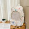 Schultasche hochwertige Schultasche weibliche Mittelschüler niedlich japanisch transparente Stange Schmerzbeutel großer Essensrucksack Schülerrucksack Trend
