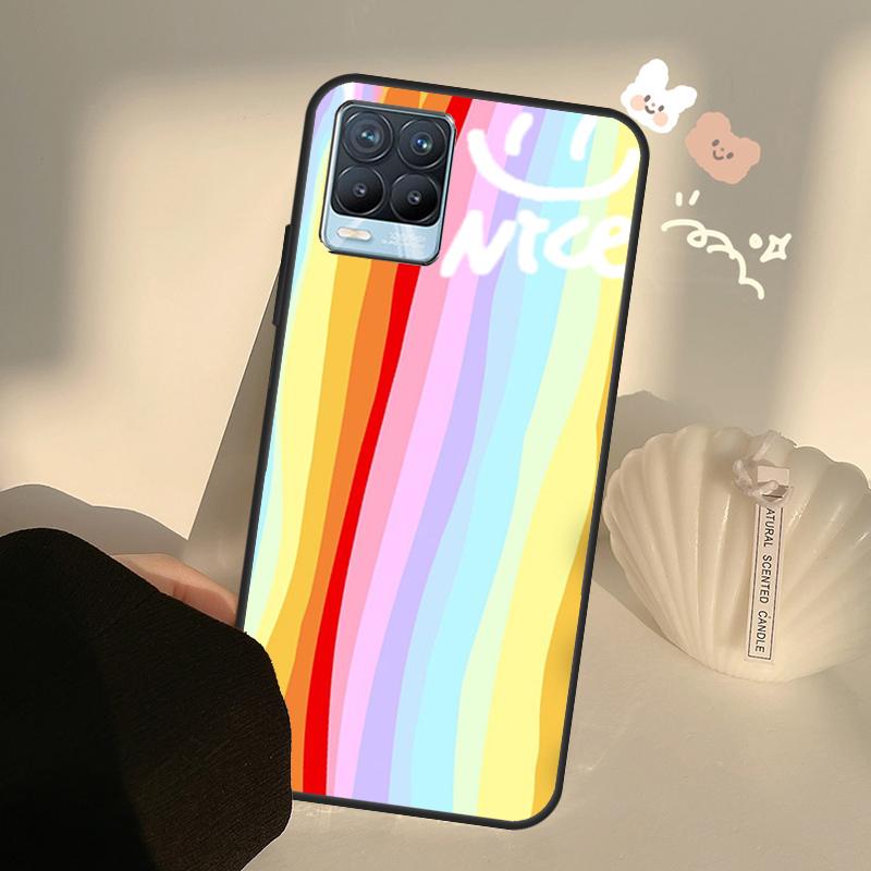 Rainbow Cute Cartoon Case For Realme GT7 Pro GT6 C65 C67 C61 C53 C55 C51 C25 C63 C71 C75 11 12 13 14 15 Pro Plus