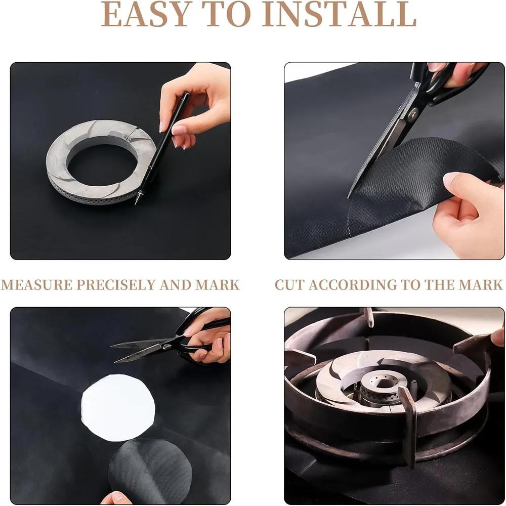 2/5pcs Oven Mat, Microwave Mat, Reusable Non Stick Protective Mat, Heat-resistant and Heat-resistant Grill Mat