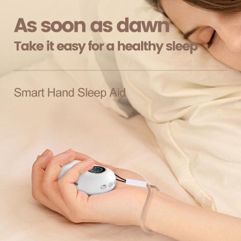 Portable Sleep Enhancement Device Double Mode Stimulation Rotating Ergonomic Design 20 Minutes Auto Timer Wristband Included Anxiety Relief Solution