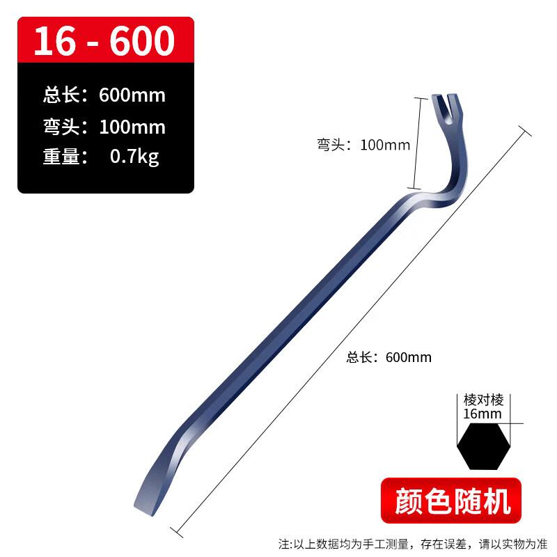 Industrial Grade Hexagonal Pry Bar & Nail Puller