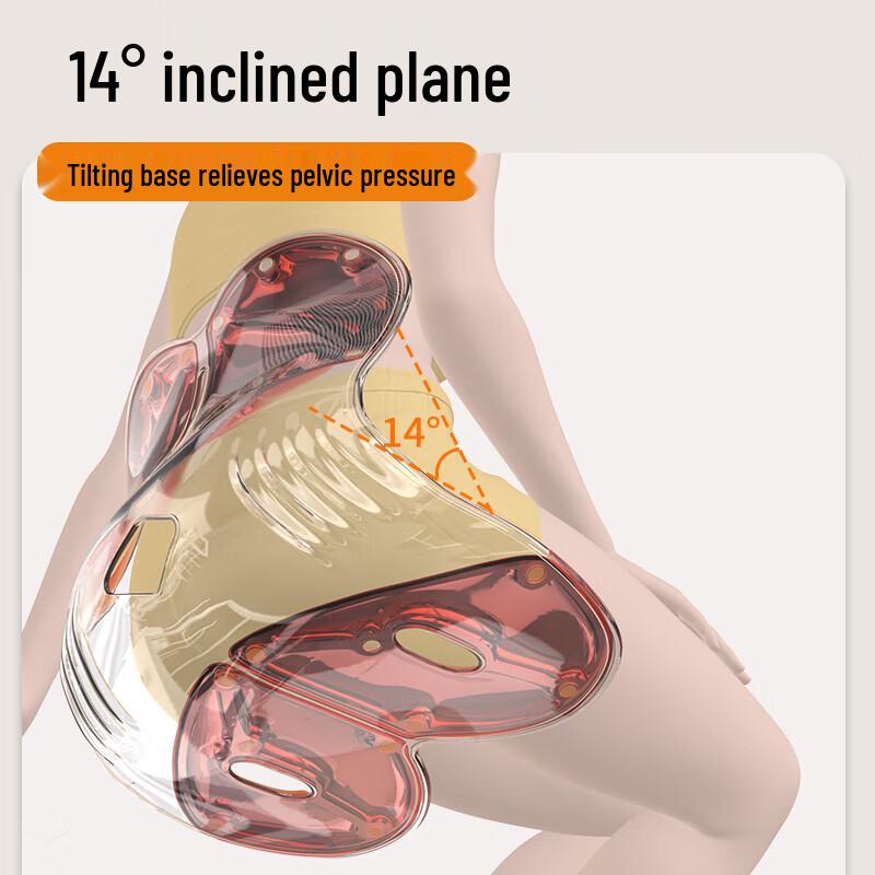 HEZHENG Lumbar Support Massage Cushion CN plug (adapter included)