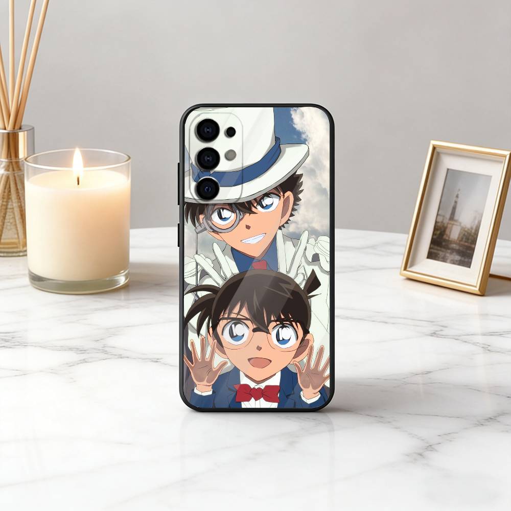 Famous D-Detective Boy C-Conan-es Phone Case For Samsung S25,S24,S21,S22,S23,S30,Ultra,S20,Plus,Fe,Soft Silicone Black Cover